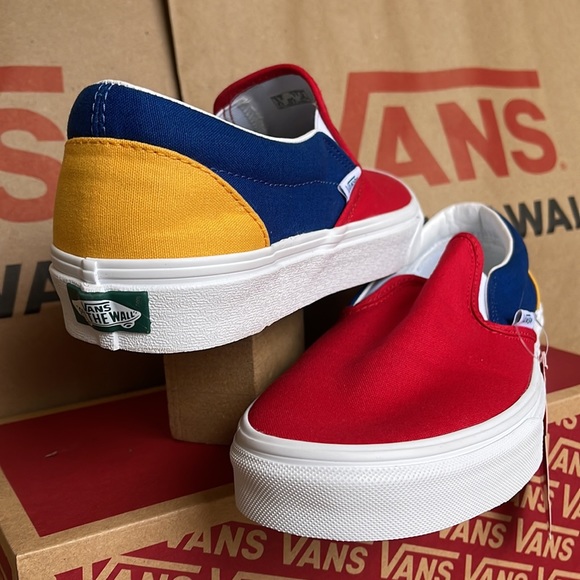 Vans Classic Slip On Vans Yacht Club Red /Blue sneakers men’s - Picture 10 of 16